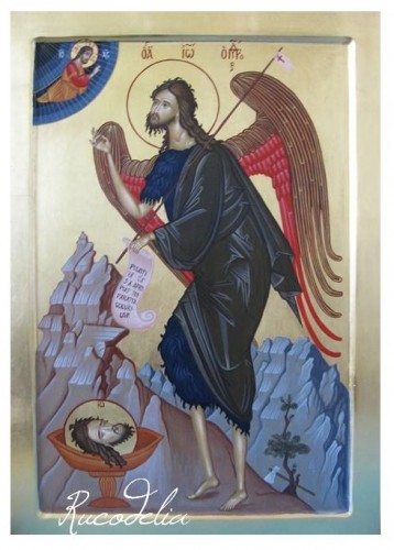 Rucodelia Sfantul Ioan Botezatorul pictat manual