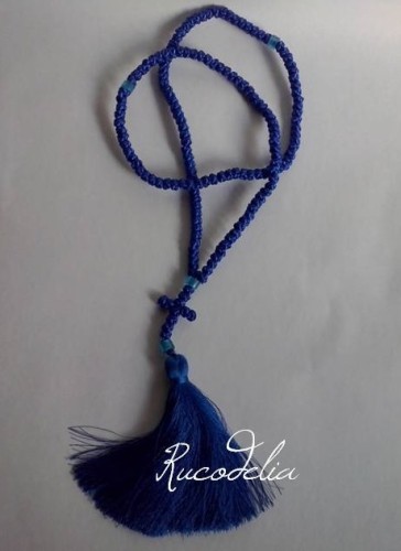 Metanier lurex handmade rucodelia albastru
